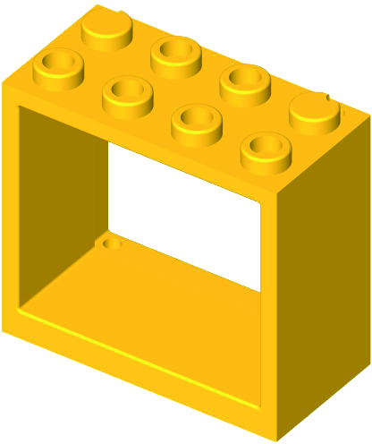 ACCESSORIO BLOX TELAIO FINESTRA GIALLO