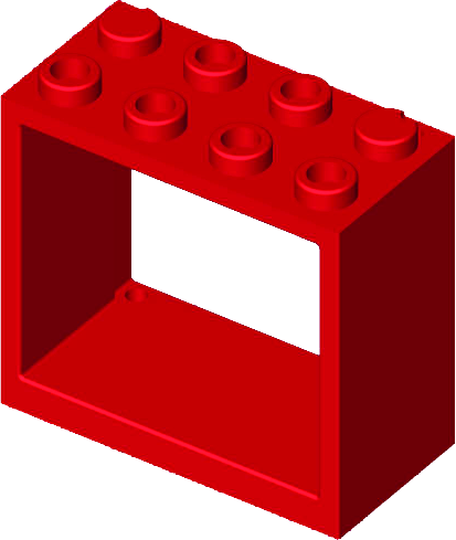 ACCESSORIO BLOX TELAIO FINESTRA ROSSO