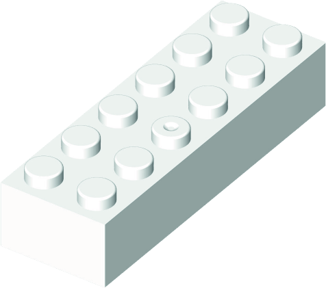 MATTONCINO BLOX 2X6 BIANCO