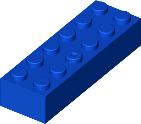 MATTONCINO BLOX 2X6 BLU