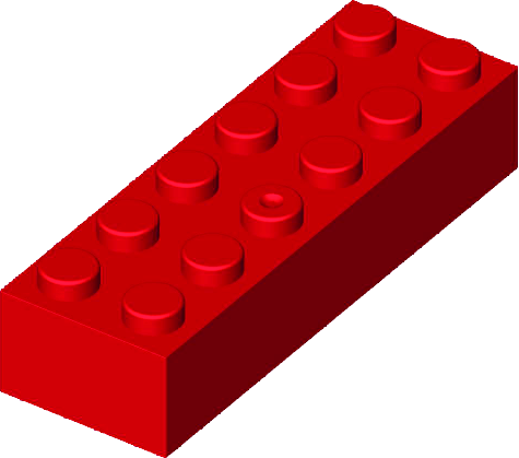 MATTONCINO BLOX 2X6 ROSSO