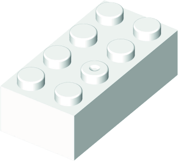 MATTONCINO BLOX 2X4 BIANCO