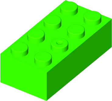 MATTONCINO BLOX 2X4 VERDE