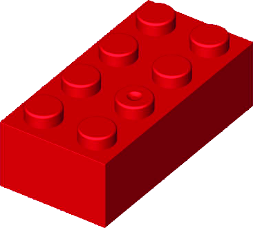 MATTONCINO BLOX 2X4 ROSSO