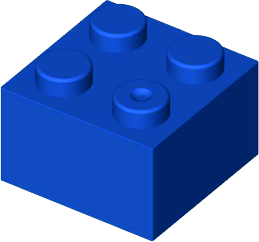 MATTONCINO BLOX 2X2 BLU