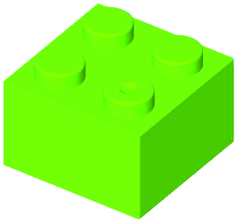 MATTONCINO BLOX 2X2 VERDE CHIARO