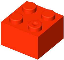 MATTONCINO BLOX 2X2 ARANCIO