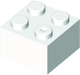 MATTONCINO BLOX 2X2 BIANCO