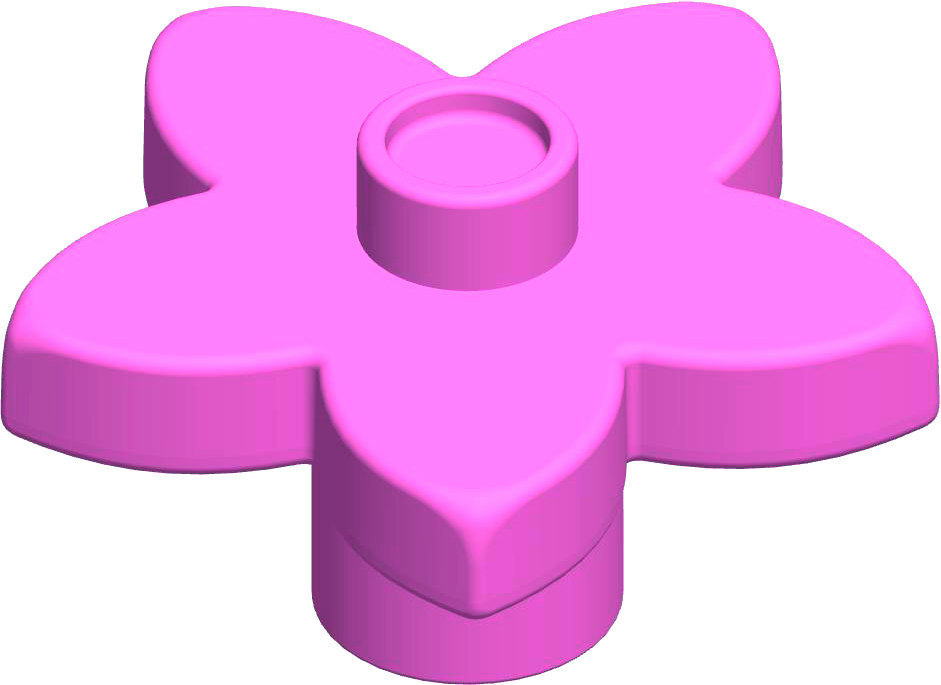 MATTONCINO UNICO PLUS FIORE ROSA