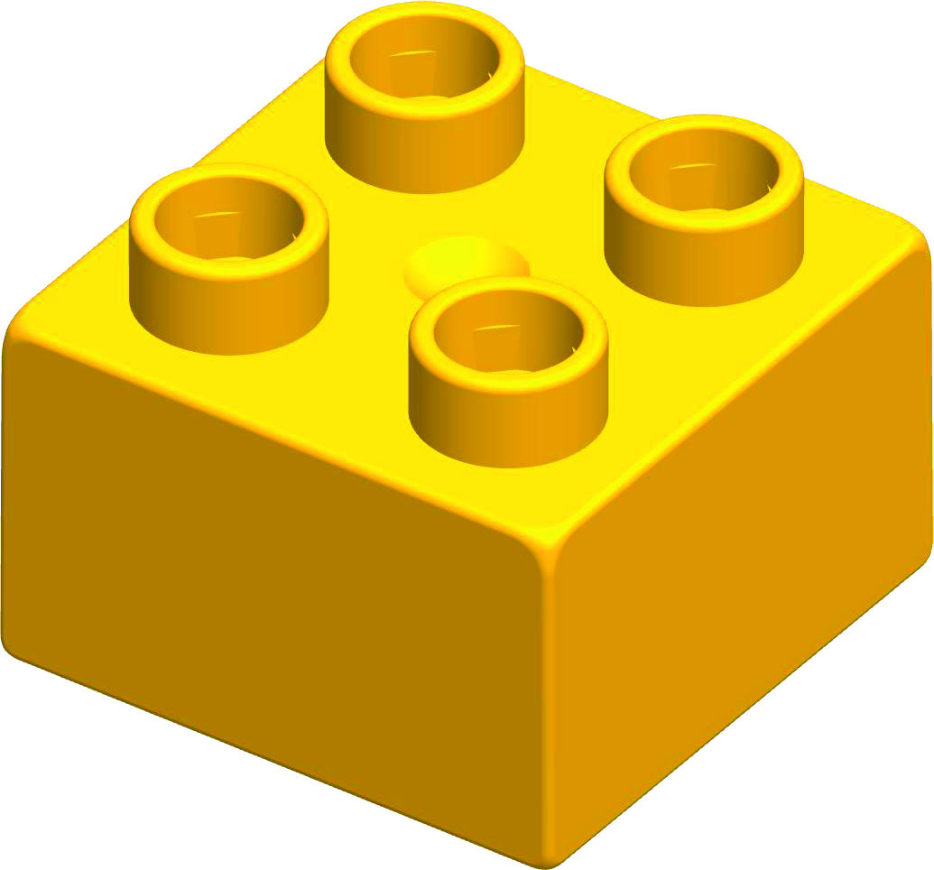 MATTONCINO UNICO PLUS 2X2 GIALLO