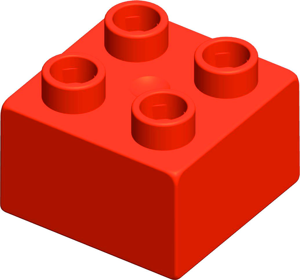 MATTONCINO UNICO PLUS 2X2 ARANCIO