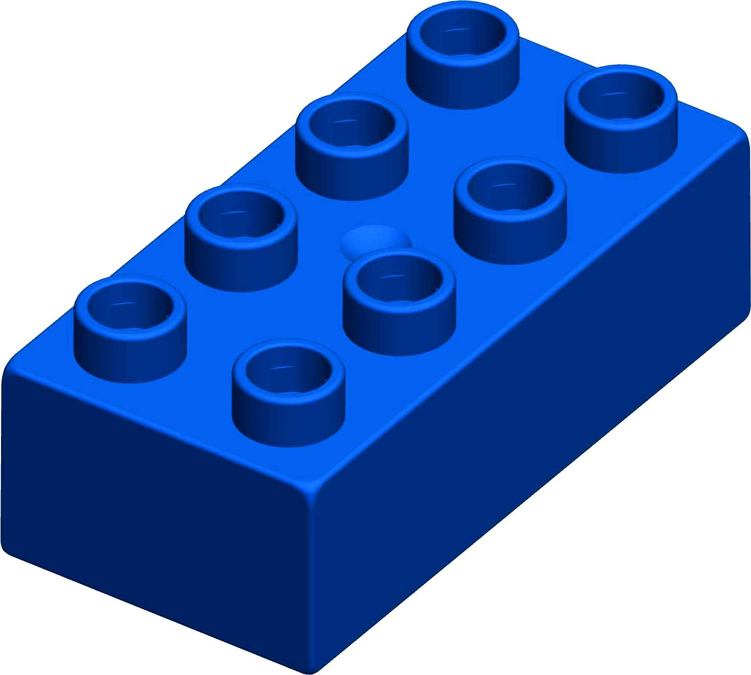 MATTONCINO UNICO PLUS 4X2 BLU