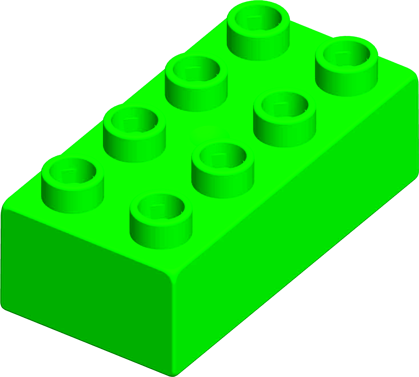 MATTONCINO UNICO PLUS 4X2 VERDE