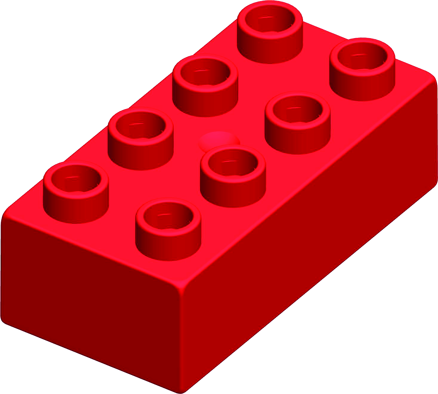 MATTONCINO UNICO PLUS 4X2 ROSSO