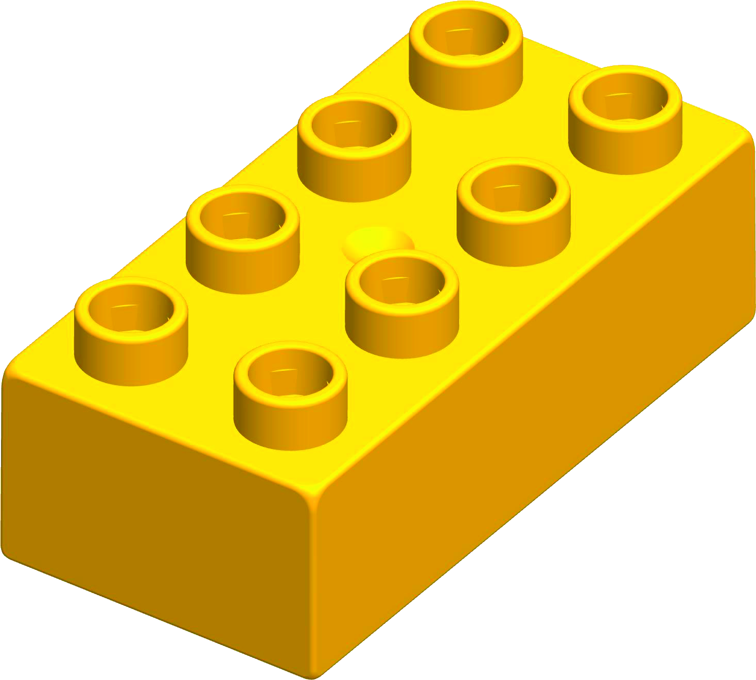 MATTONCINO UNICO PLUS 4X2 GIALLO