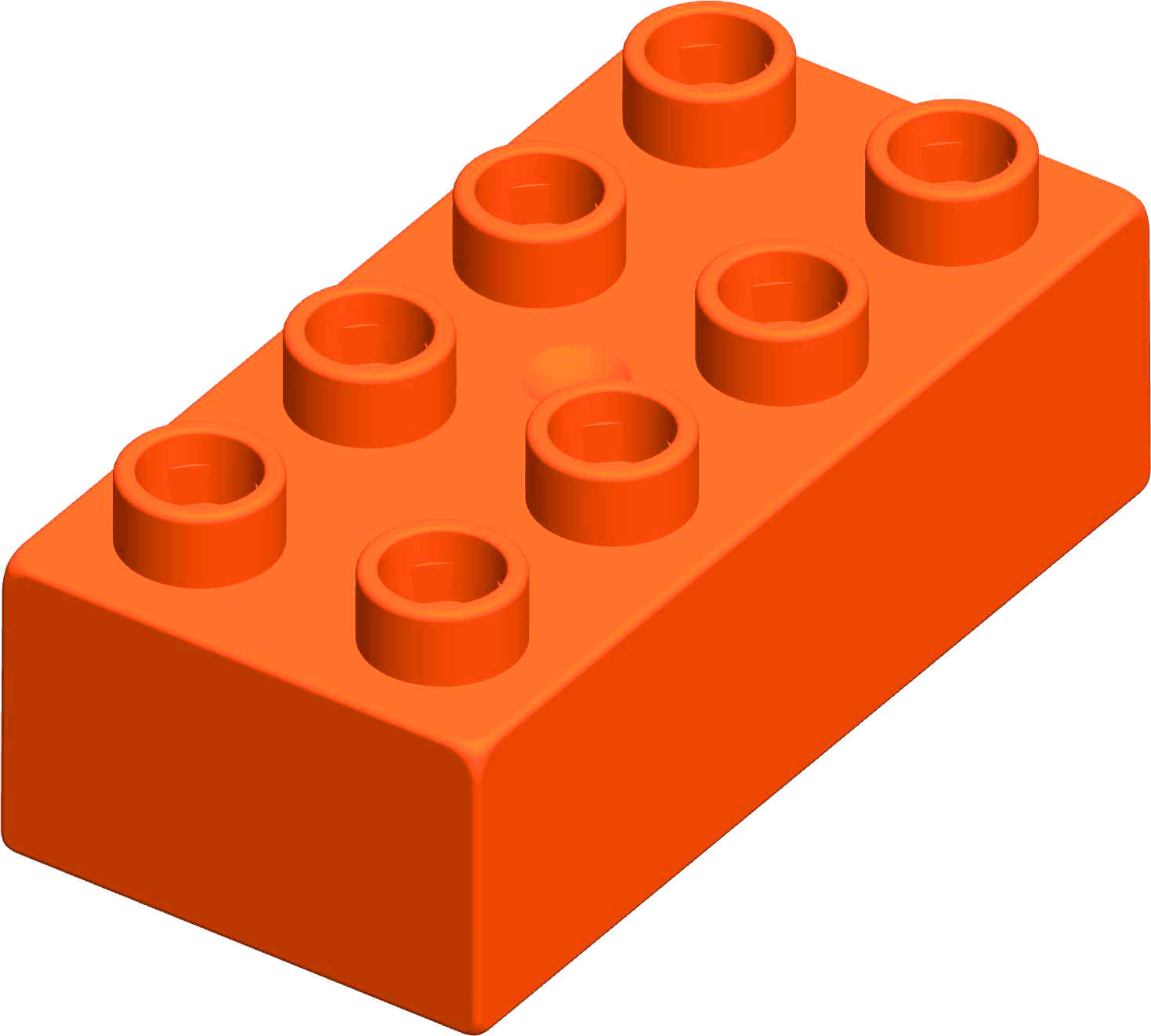 MATTONCINO UNICO PLUS 4X2 ARANCIO PASTELLO