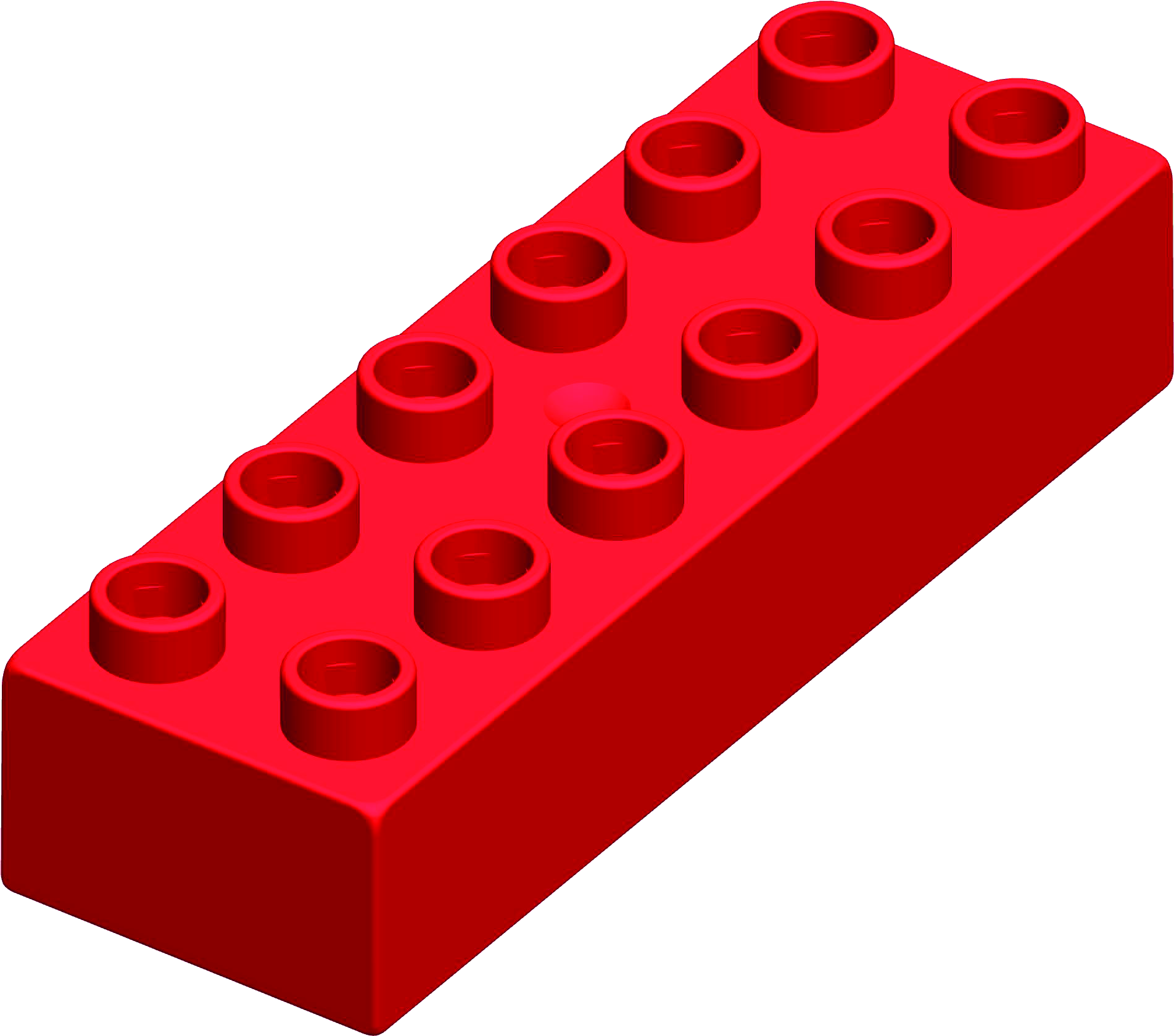 MATTONCINO UNICO PLUS 6X2 ROSSO