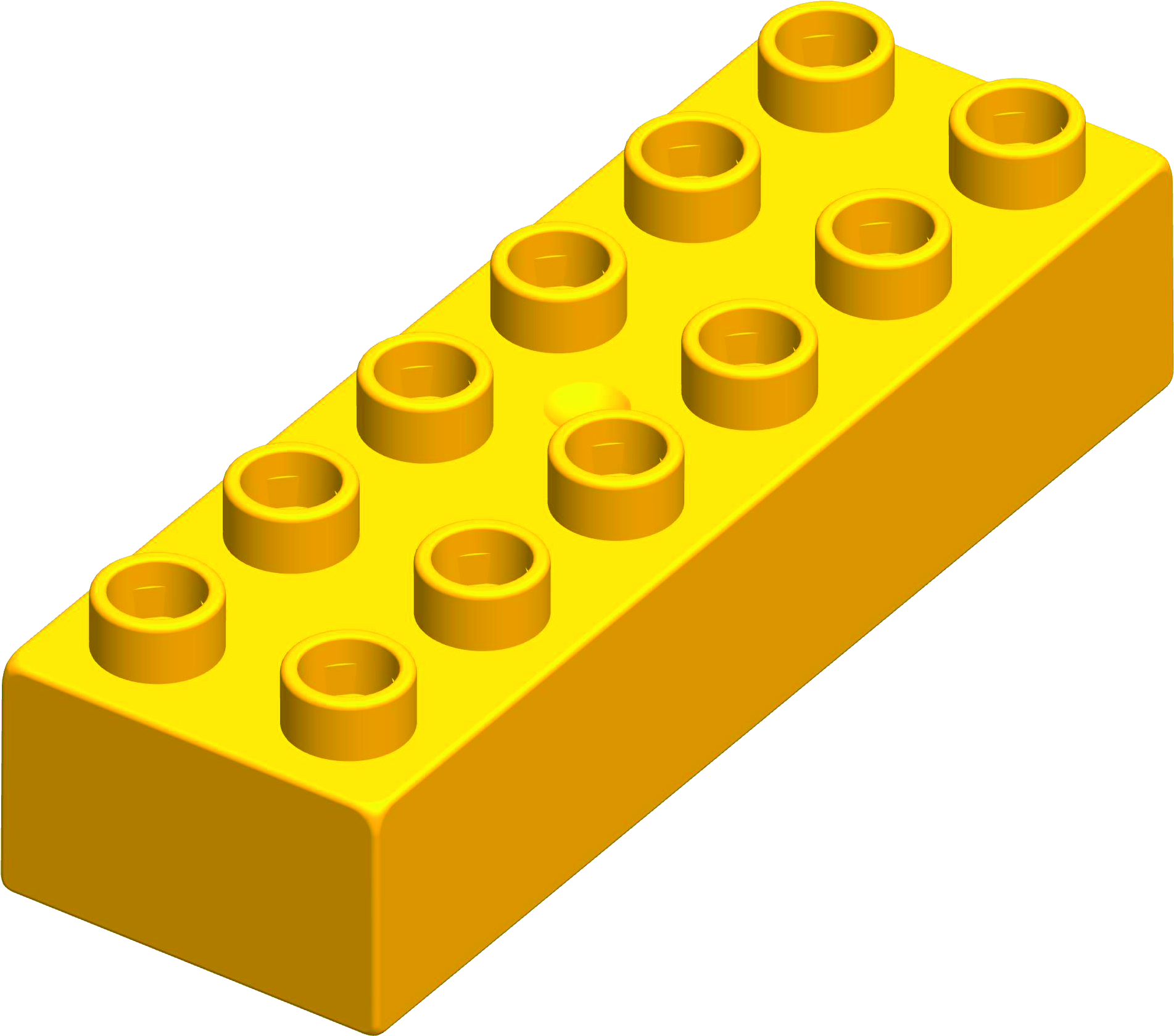 MATTONCINO UNICO PLUS 6X2 GIALLO