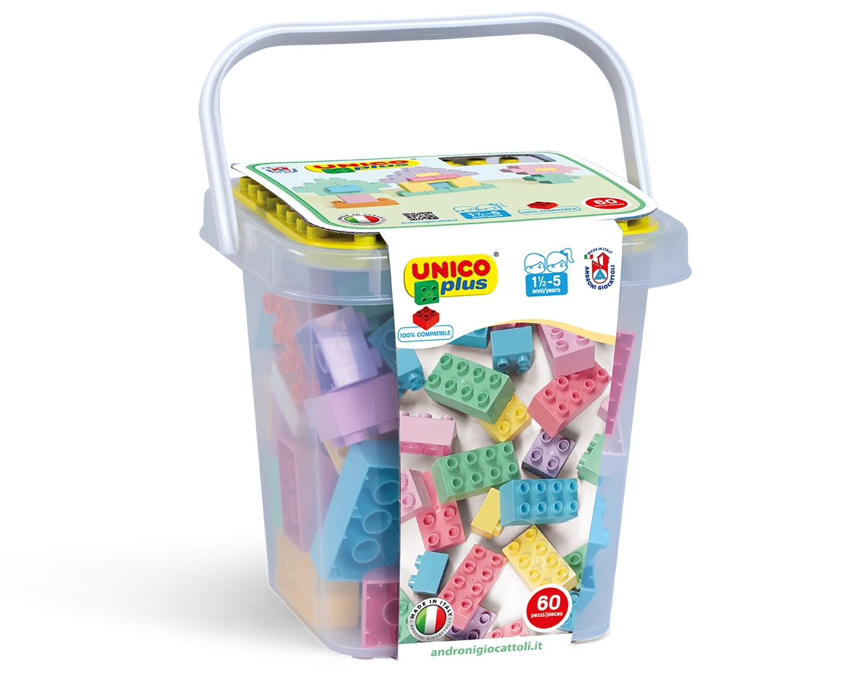 SECCHIO MATTONCINI UNICO PLUS 60PZ
